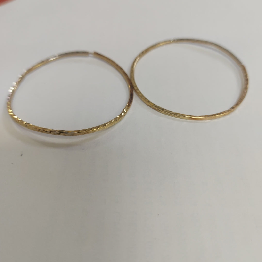 ARRACADAS PAR ORO COMBINADO 14 K 2.3 GRMS (SEMINUEVO)