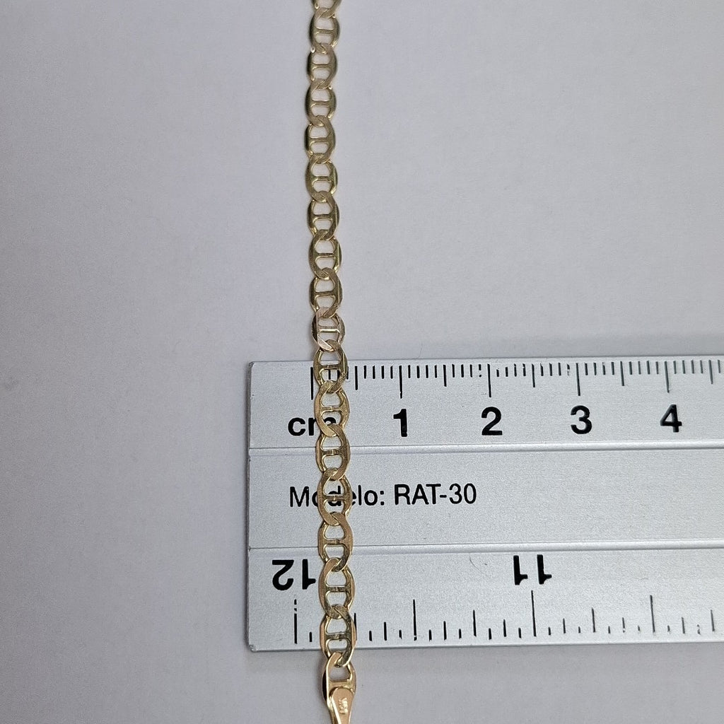 PULSERAS TEJIDO MARINERA ORO 14K 16 CM 3 GR (NUEVO)