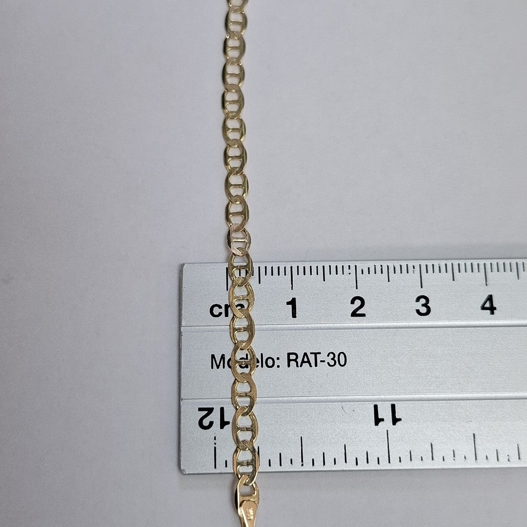 PULSERAS TEJIDO MARINERA ORO 14K 16 CM 3 GR (NUEVO)