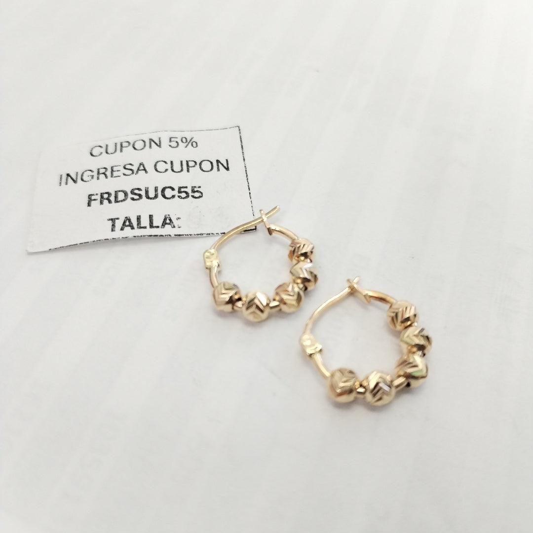 ARRACADAS PAR ORO 14 K 2.1 GRMS (SEMINUEVO)