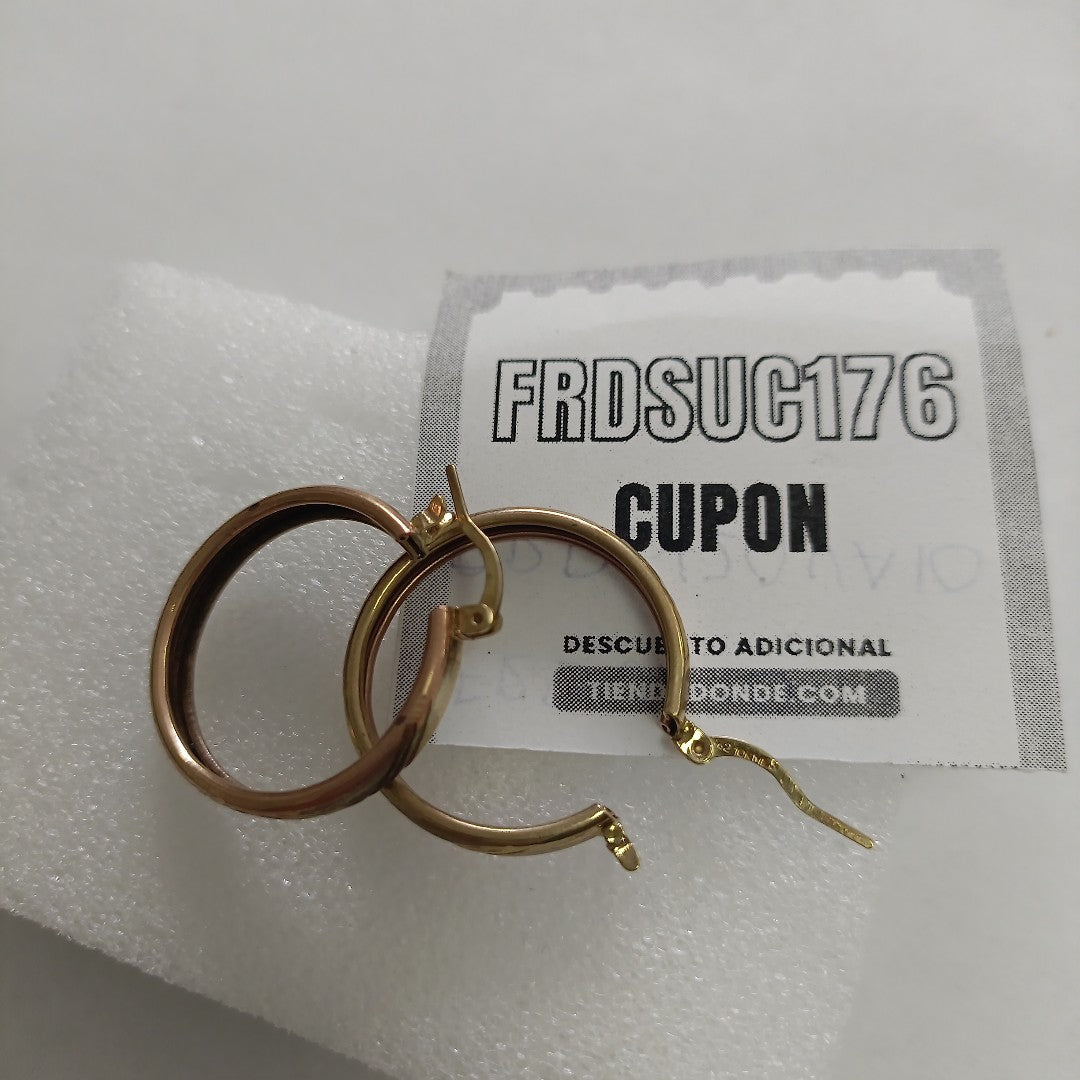 ARRACADAS PAR ORO 10 K 3.3 GRMS (SEMINUEVO)