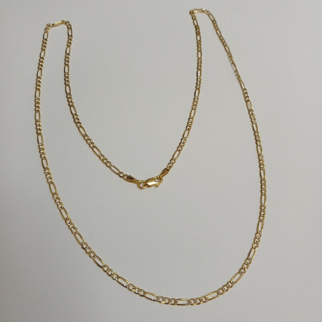 CADENAS TEJIDO 3X1 ORO 14K 55 CM 4.9 GR (NUEVO)