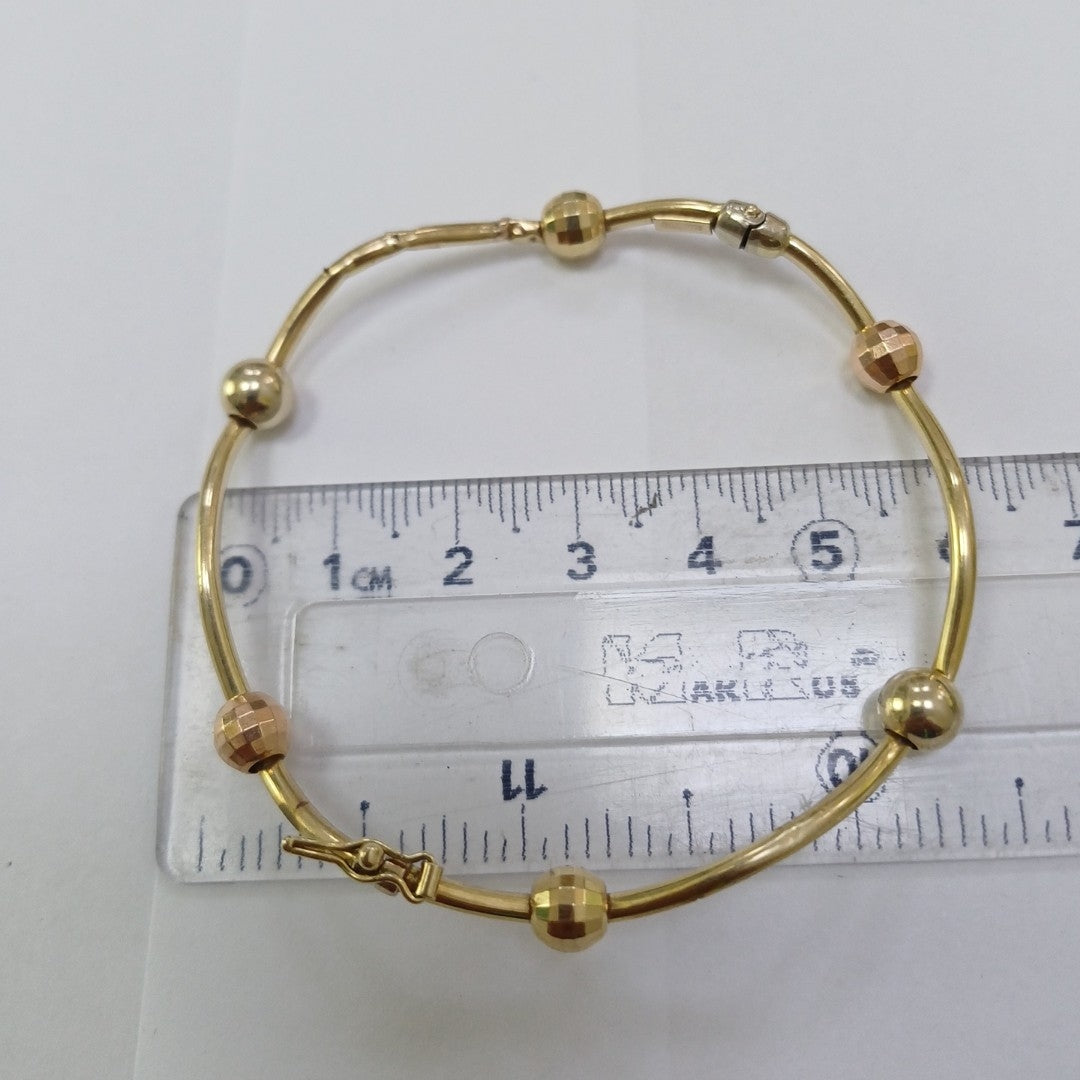 PULSERA RIGIDA ORO 14 K 5,00 GRMS (SEMINUEVO)
