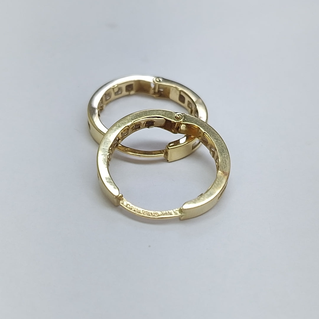 ARRACADAS PAR ORO 14 K 2.4 GRMS (SEMINUEVO)