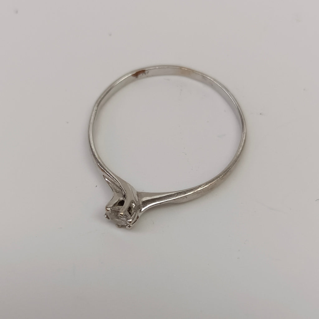 SOLITARIO ORO,ORO BLANCO 10 K 0,90 GRMS (SEMINUEVO)