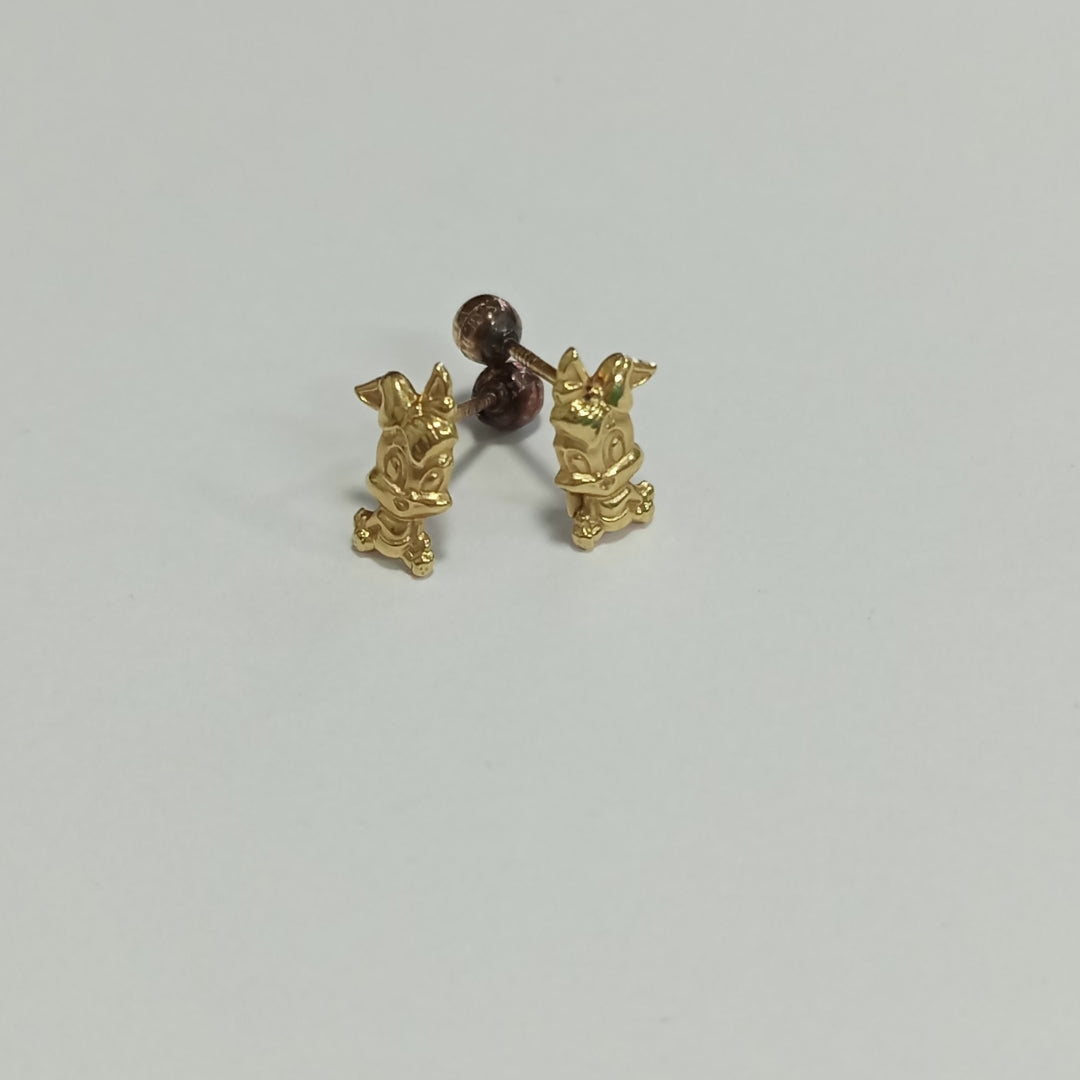 BROQUELES PAR ORO 10 K 0,60 GRMS (SEMINUEVO)
