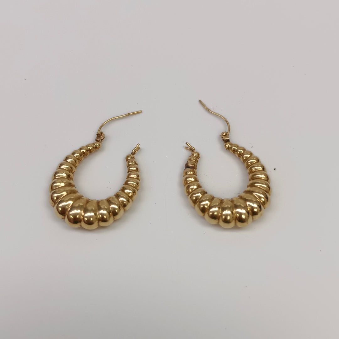 ARRACADAS PAR ORO 14 K 3.8 GRMS (SEMINUEVO)