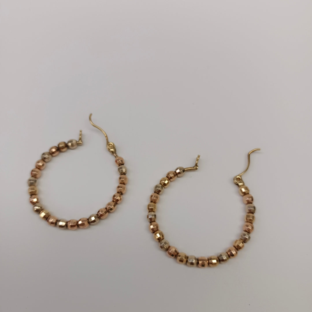 ARRACADAS PAR ORO 14 K 4.7 GRMS (SEMINUEVO)