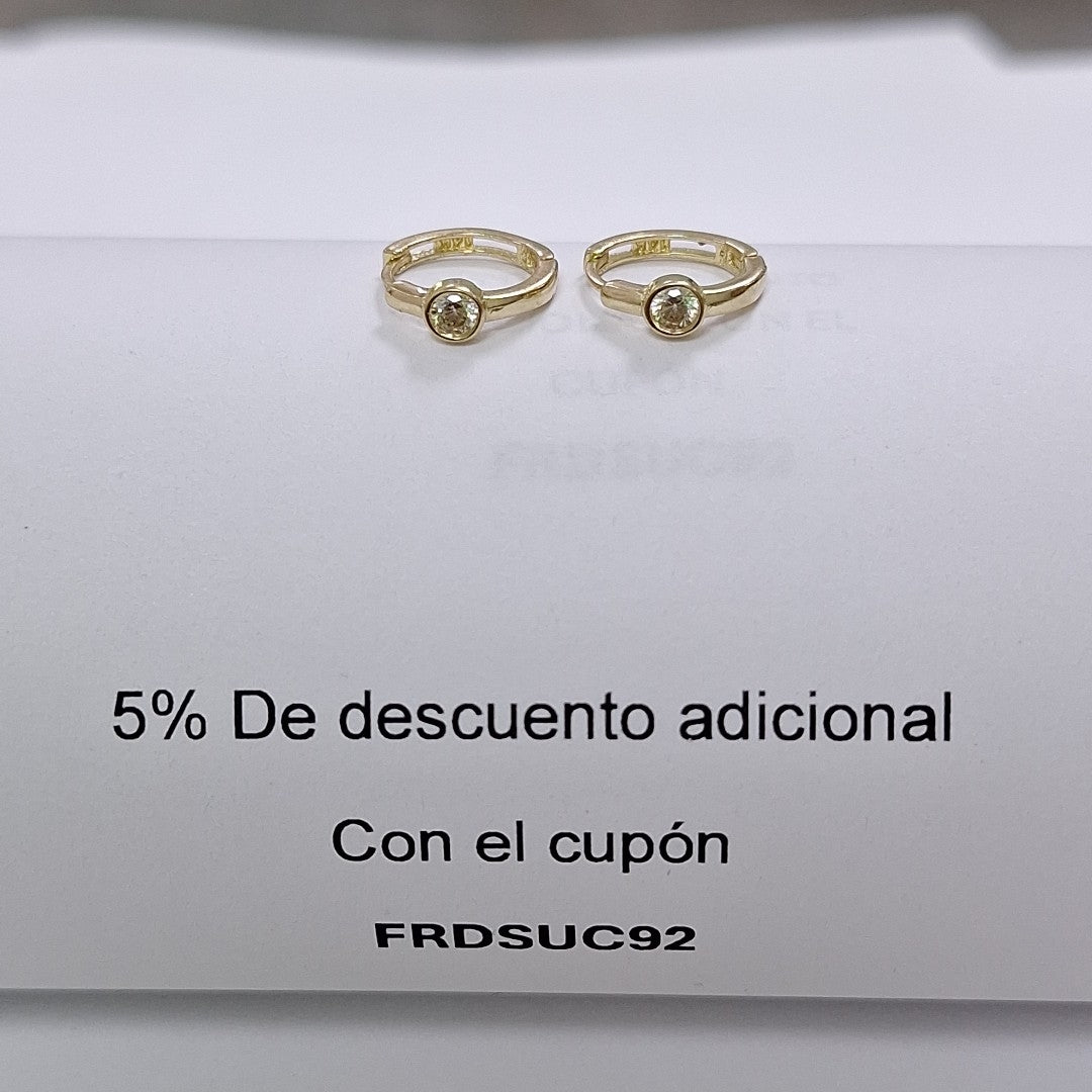 HUGGIES ORO 14K 1.5 (NUEVO)