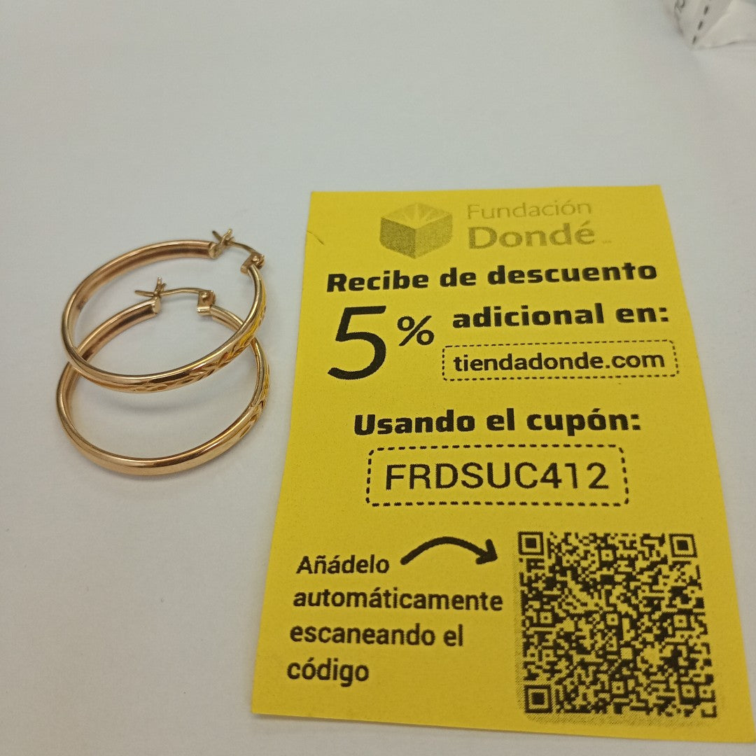 ARRACADAS PAR ORO 10 K 2,50 GRMS (SEMINUEVO)
