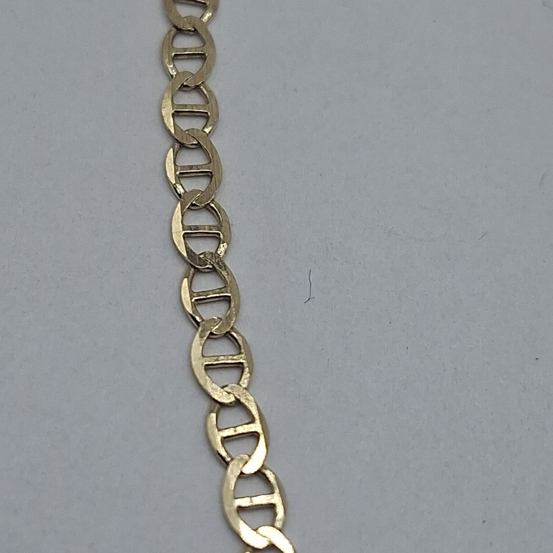 CADENAS TEJIDO GUCHI ORO 10K 55 CM 4.5 GR (NUEVO)