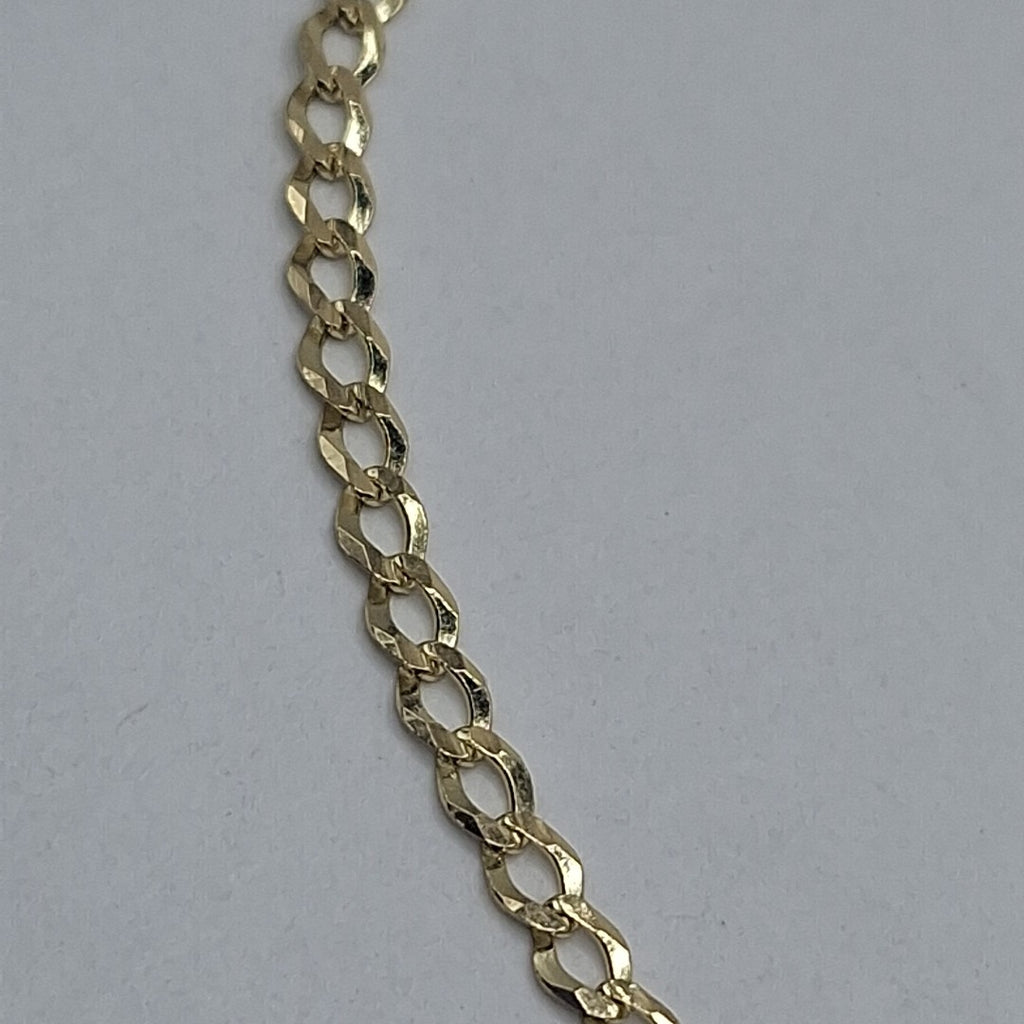CADENAS TEJIDO BARBADA ORO 14K 60 CM 5.4 GR (NUEVO)