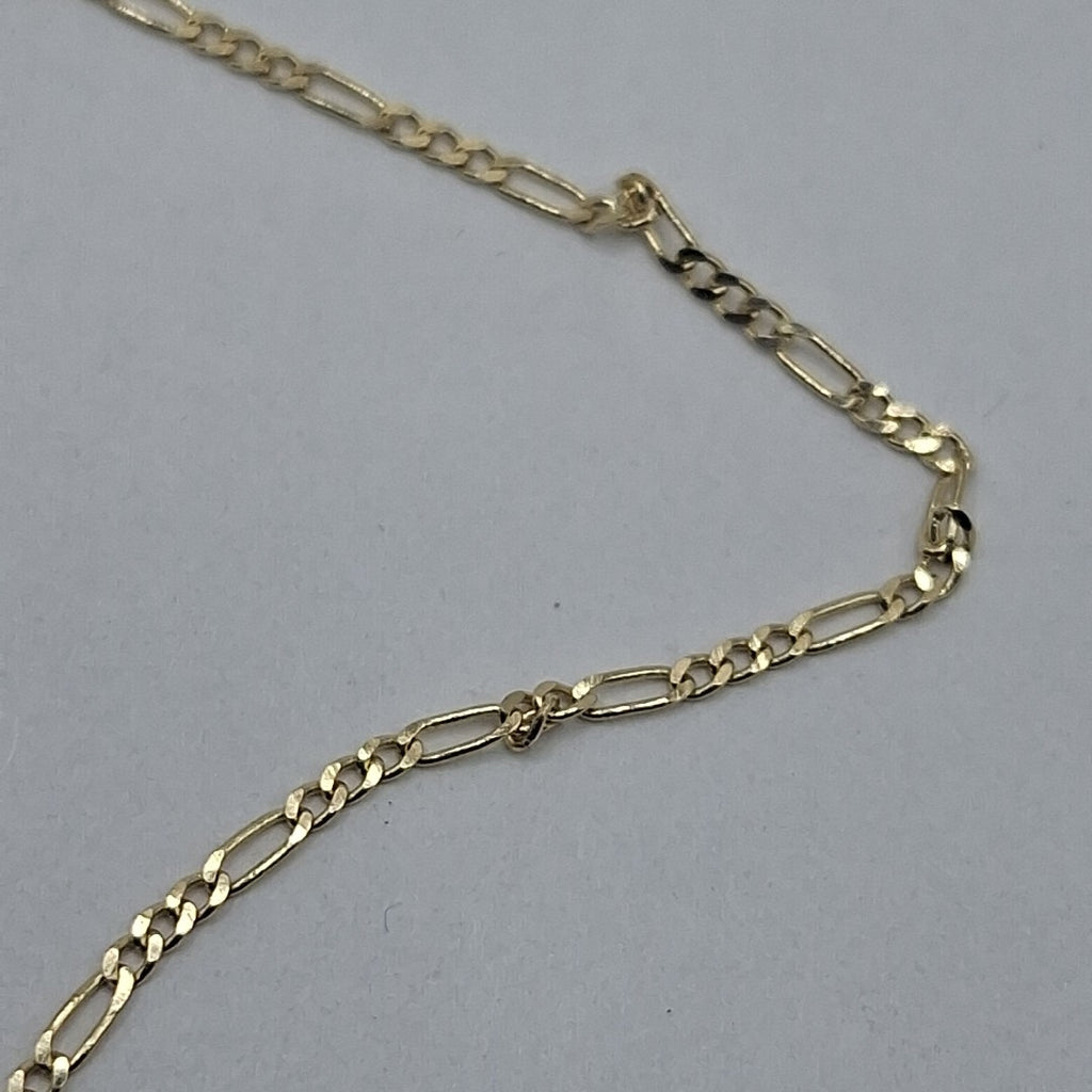 CADENAS TEJIDO 3X1 ORO 14K 55 CM 2.4 GR (NUEVO)