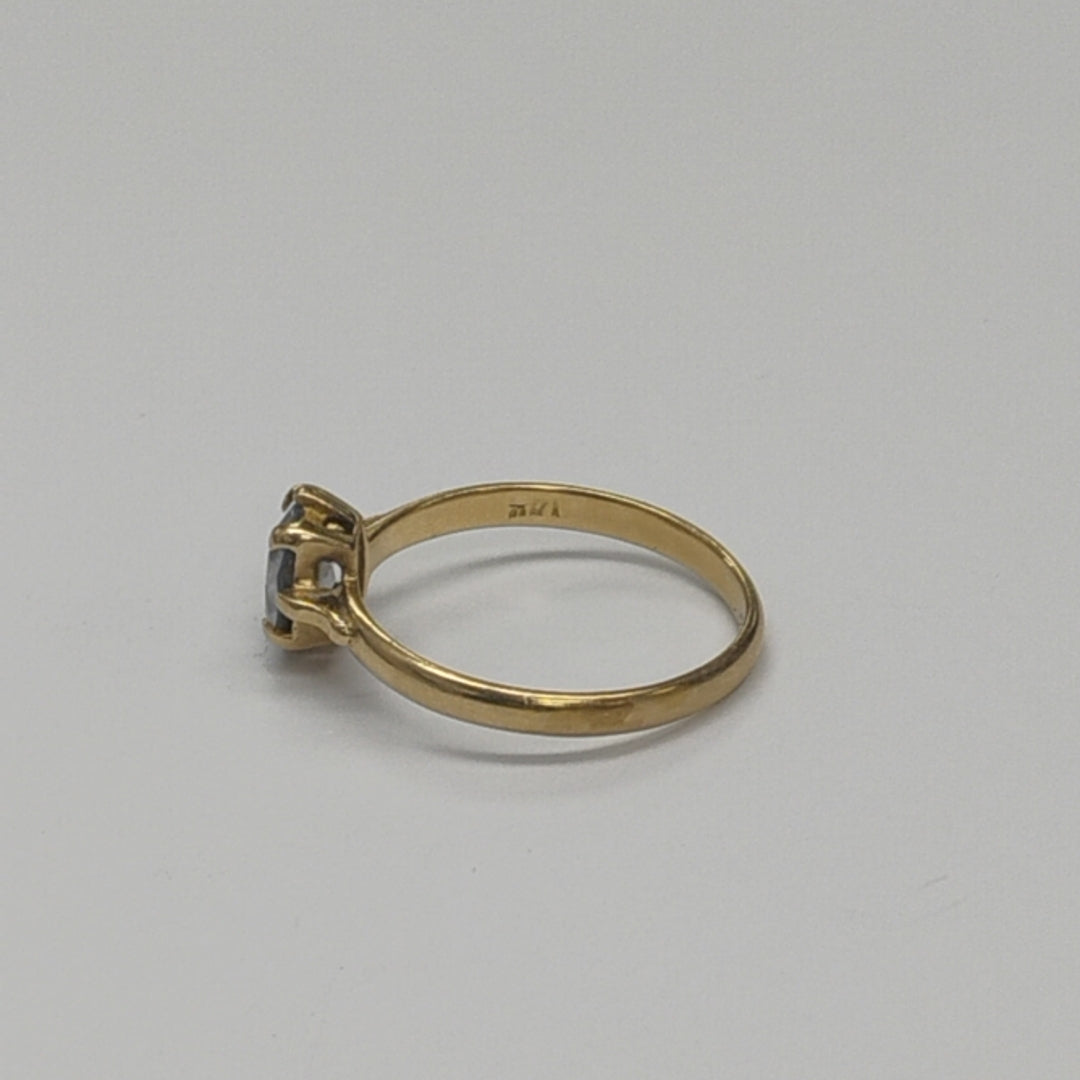 ANILLITO, SOLITARIO ORO 14 K 1.8 GRMS (SEMINUEVO)