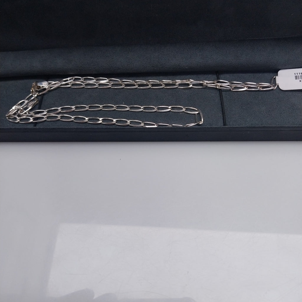 CADENA TEJIDO ESLABONES PLATA .925 60 CM 10.6 GR (NUEVO)