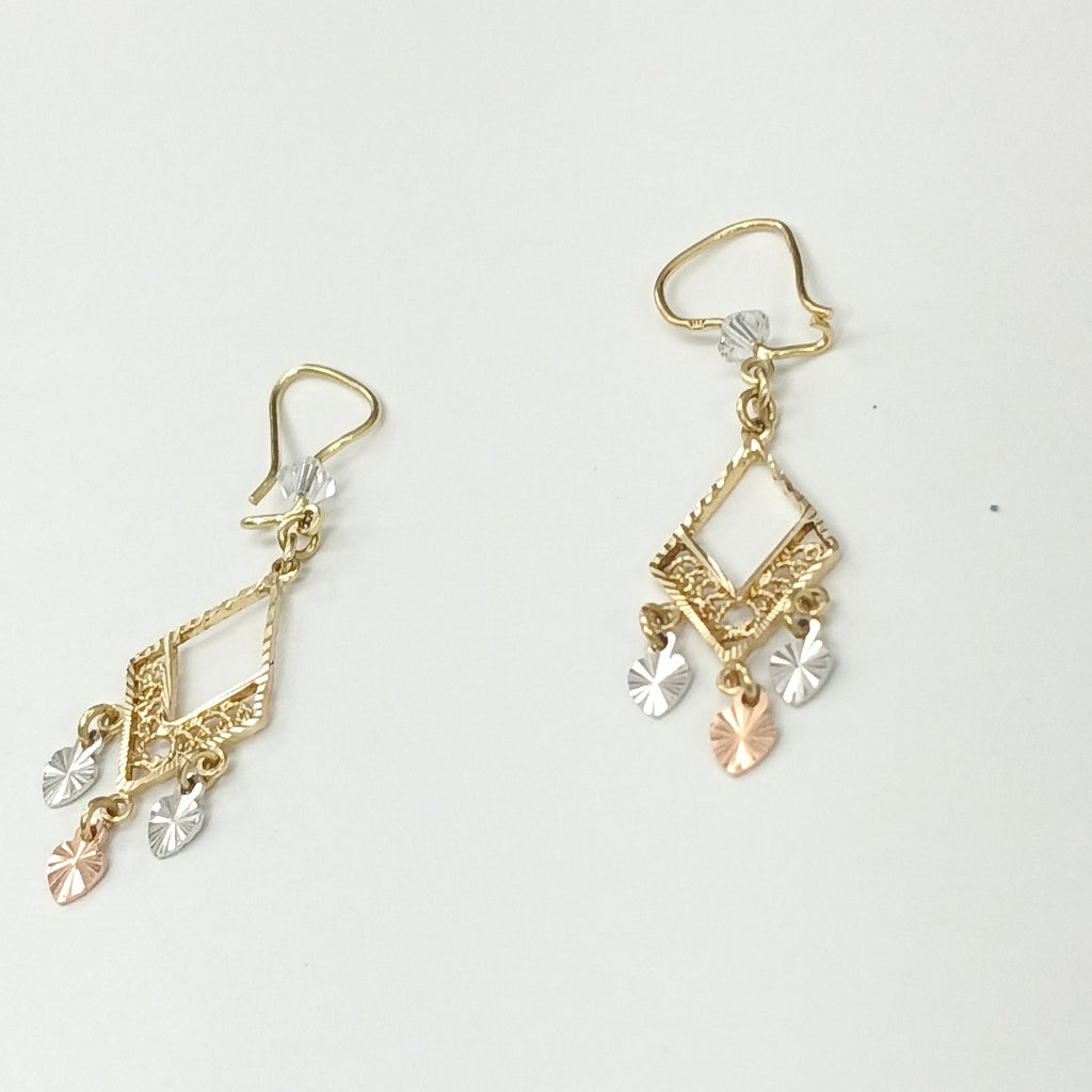 ARETES PAR ORO 14 K 2,70 GRMS (SEMINUEVO)