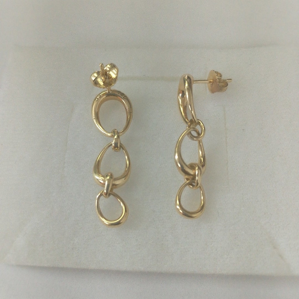 ARETES PAR ORO 18 K 7.7 GRMS (SEMINUEVO)