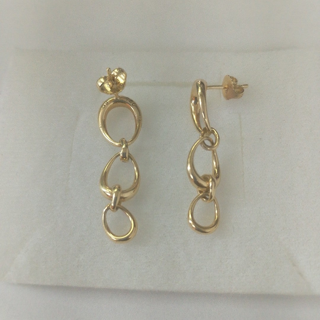ARETES PAR ORO 18 K 7.7 GRMS (SEMINUEVO)