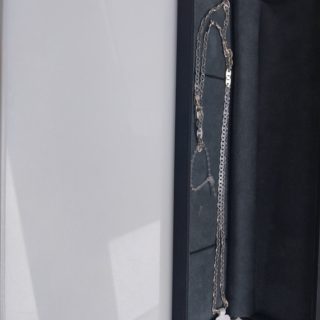 CADENA TEJIDO GUCHI PLATA .925 60 CM 9.2 GR (NUEVO)