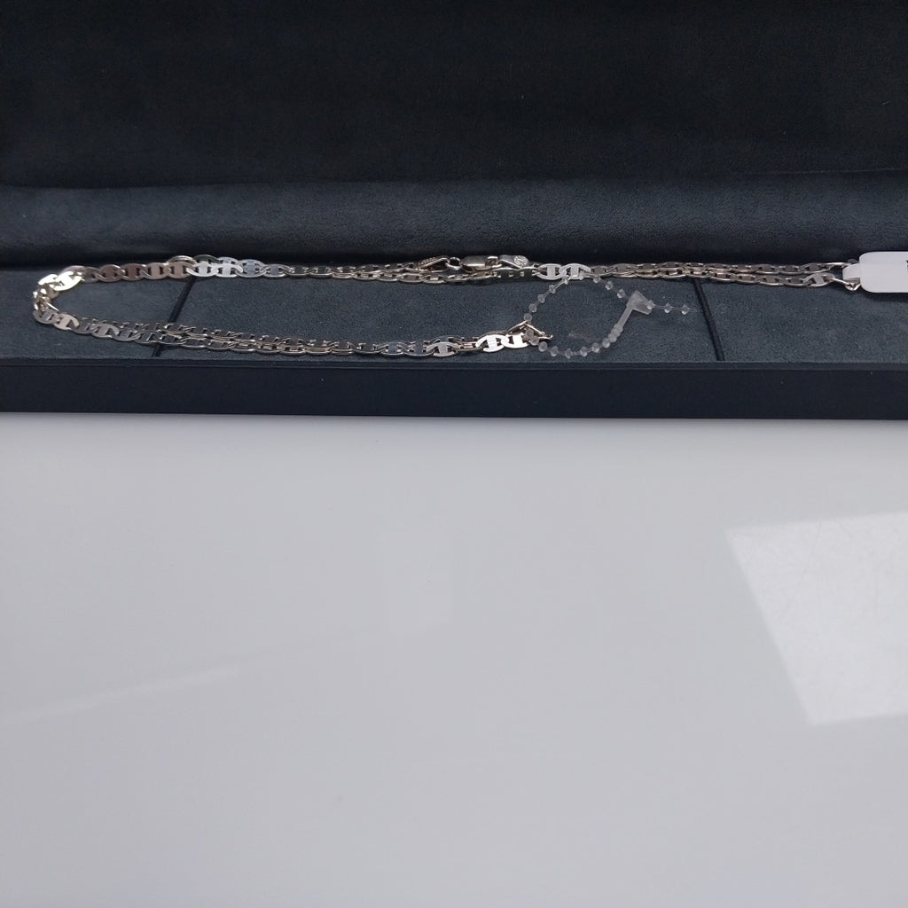 CADENA TEJIDO GUCHI PLATA .925 60 CM 8.8 GR (NUEVO)