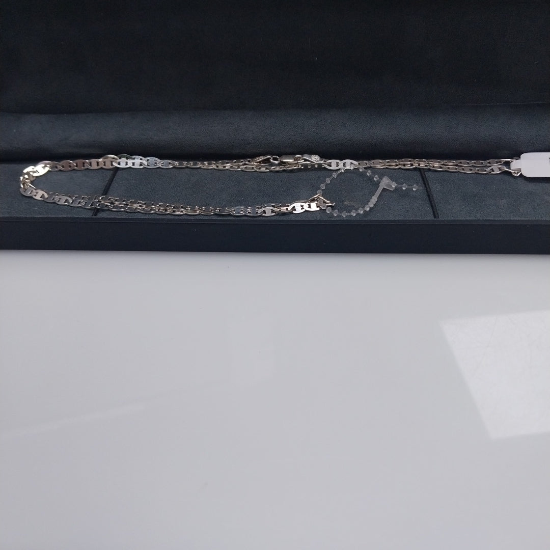 CADENA TEJIDO GUCHI PLATA .925 60 CM 8.8 GR (NUEVO)
