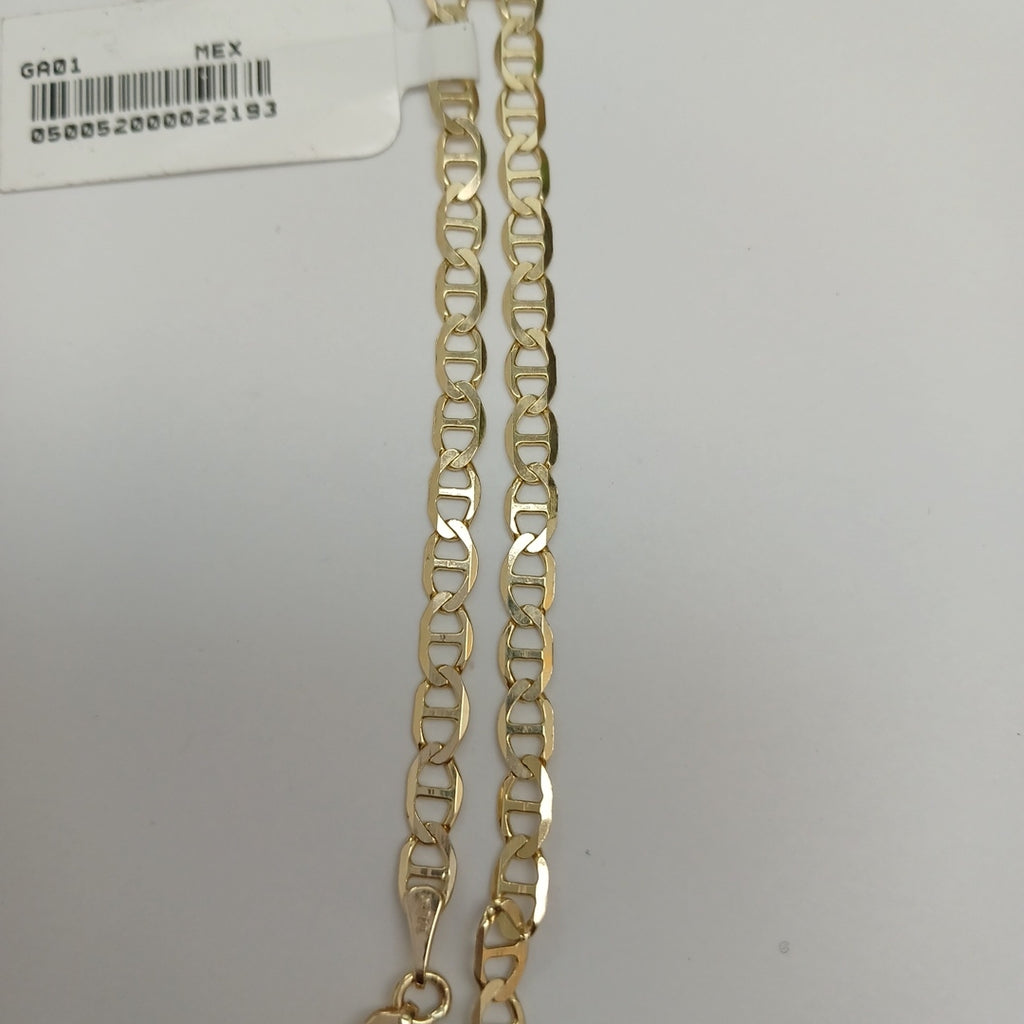 PULSERAS TEJIDO MARINERA ORO 14K 16 CM 2.8 GR (NUEVO)