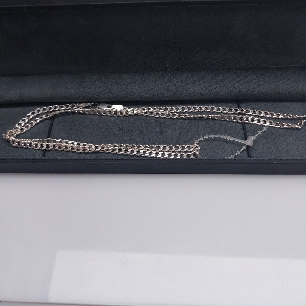 CADENA TEJIDO BARBADO PLATA .925 60 CM 13.6 GR (NUEVO)