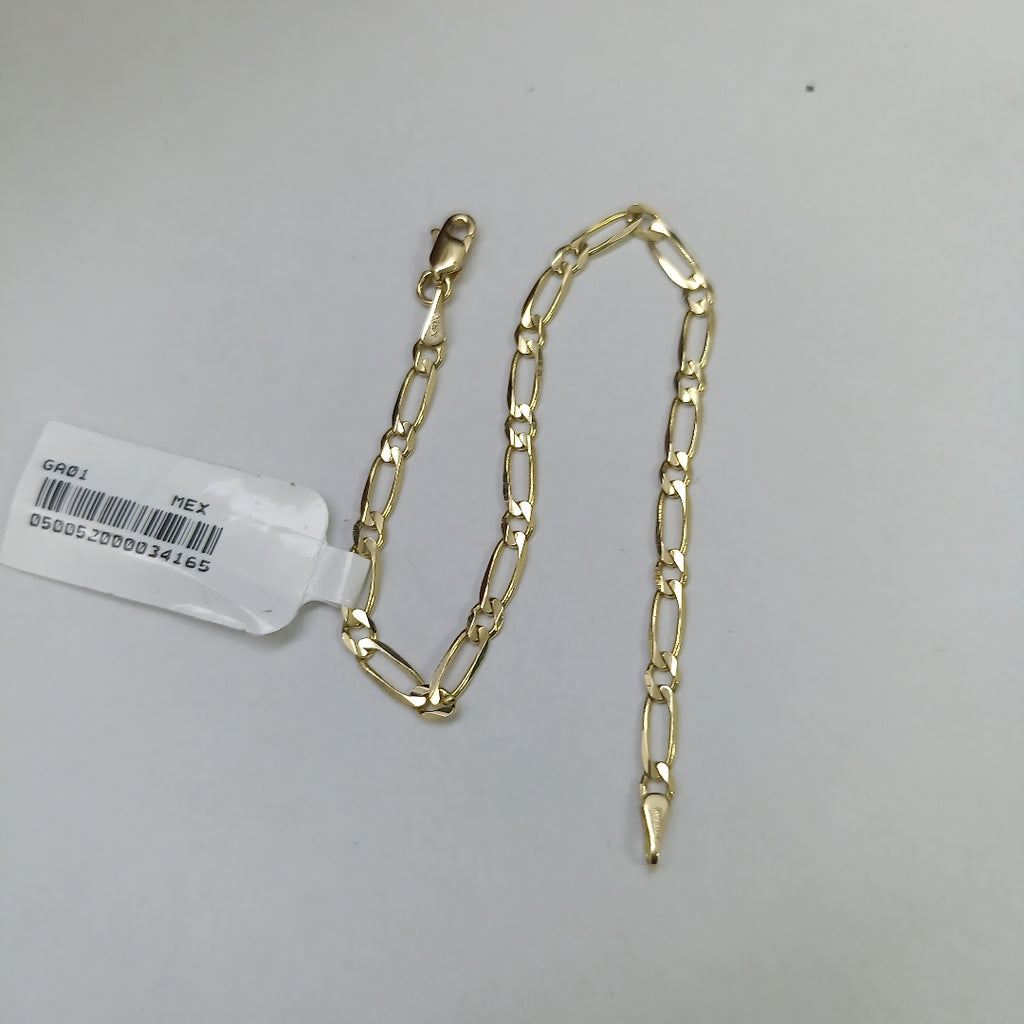 PULSERAS 1X1 ORO 14K 18 CM 2.6 GR (NUEVO)