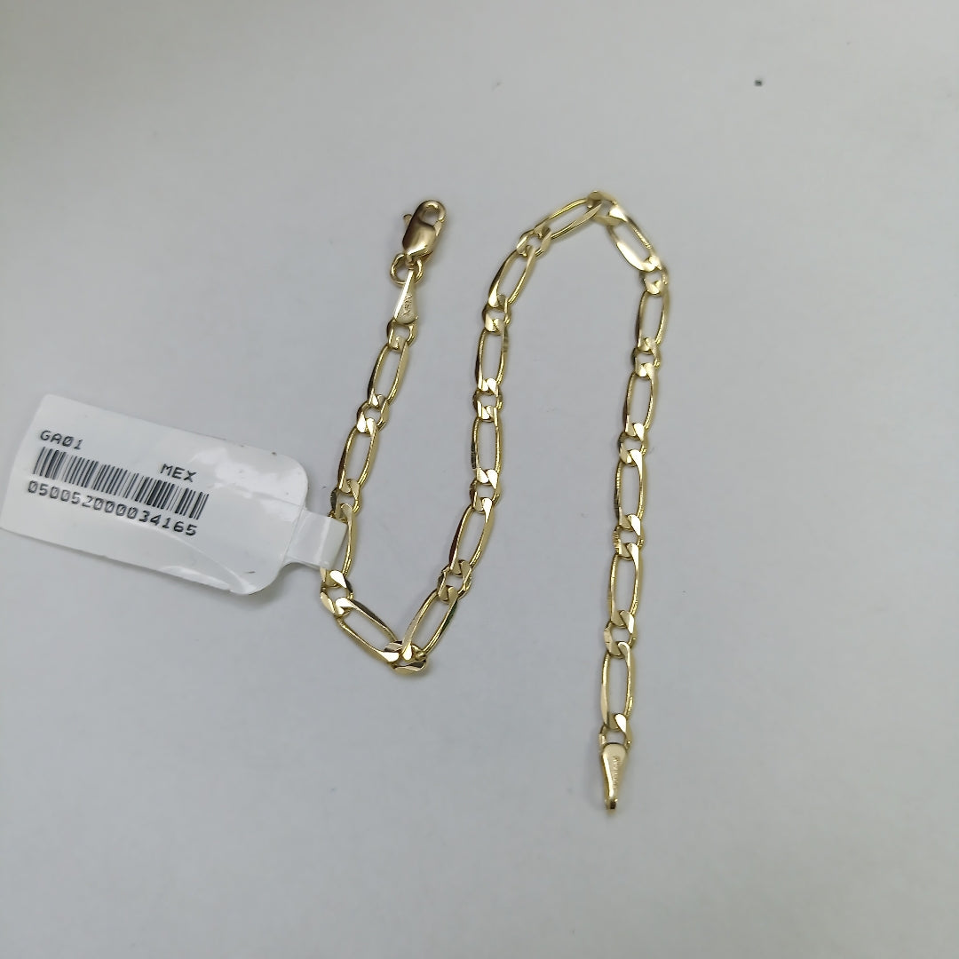 PULSERAS 1X1 ORO 14K 18 CM 2.6 GR (NUEVO)
