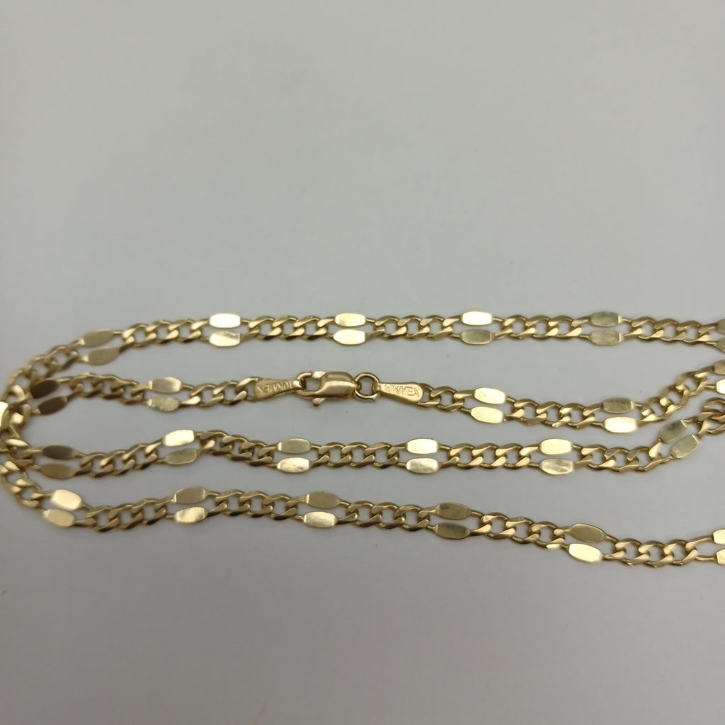 CADENAS TEJIDO ESPECIAL ORO 10K 55 CM 7 GR (NUEVO)