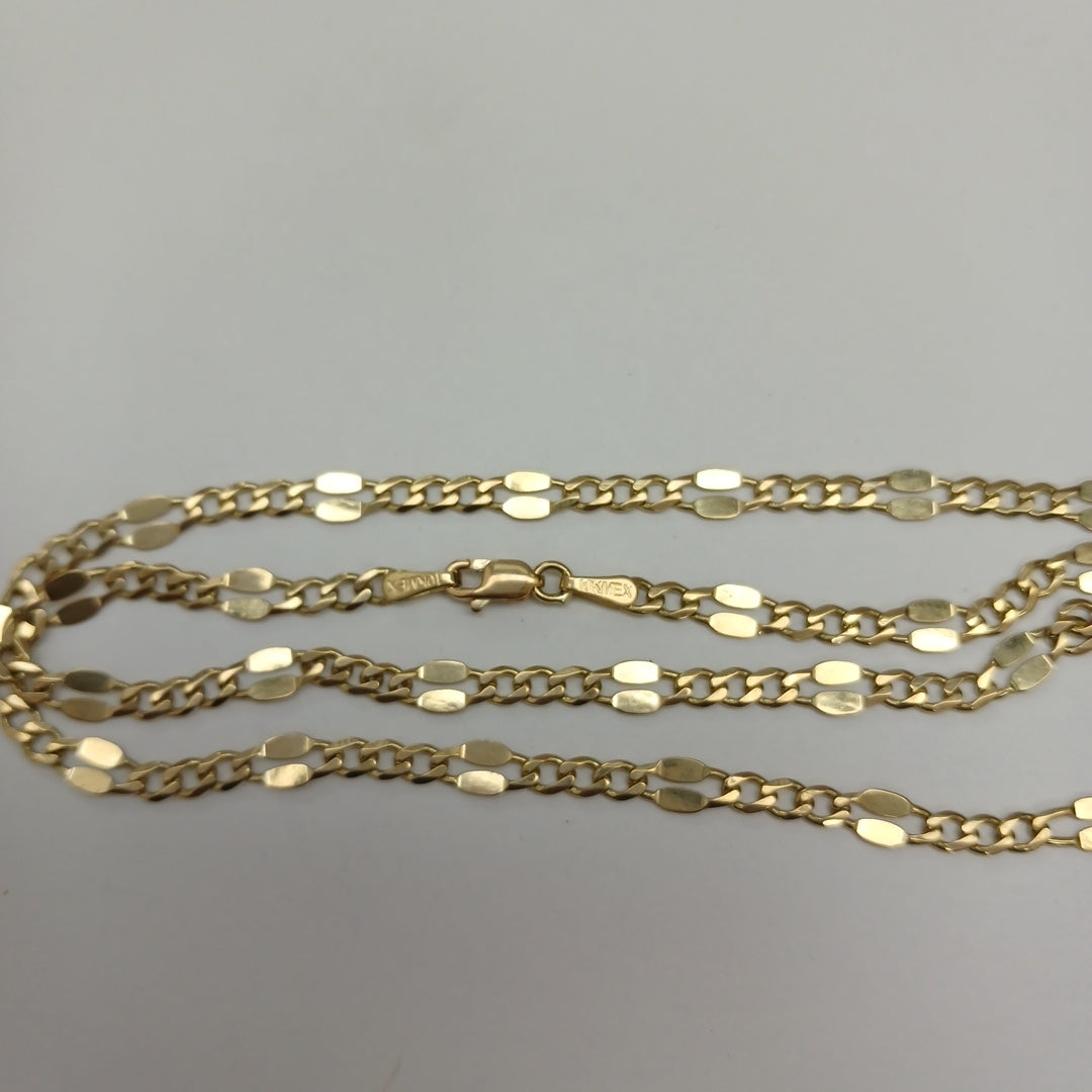 CADENAS TEJIDO ESPECIAL ORO 10K 55 CM 7 GR (NUEVO)