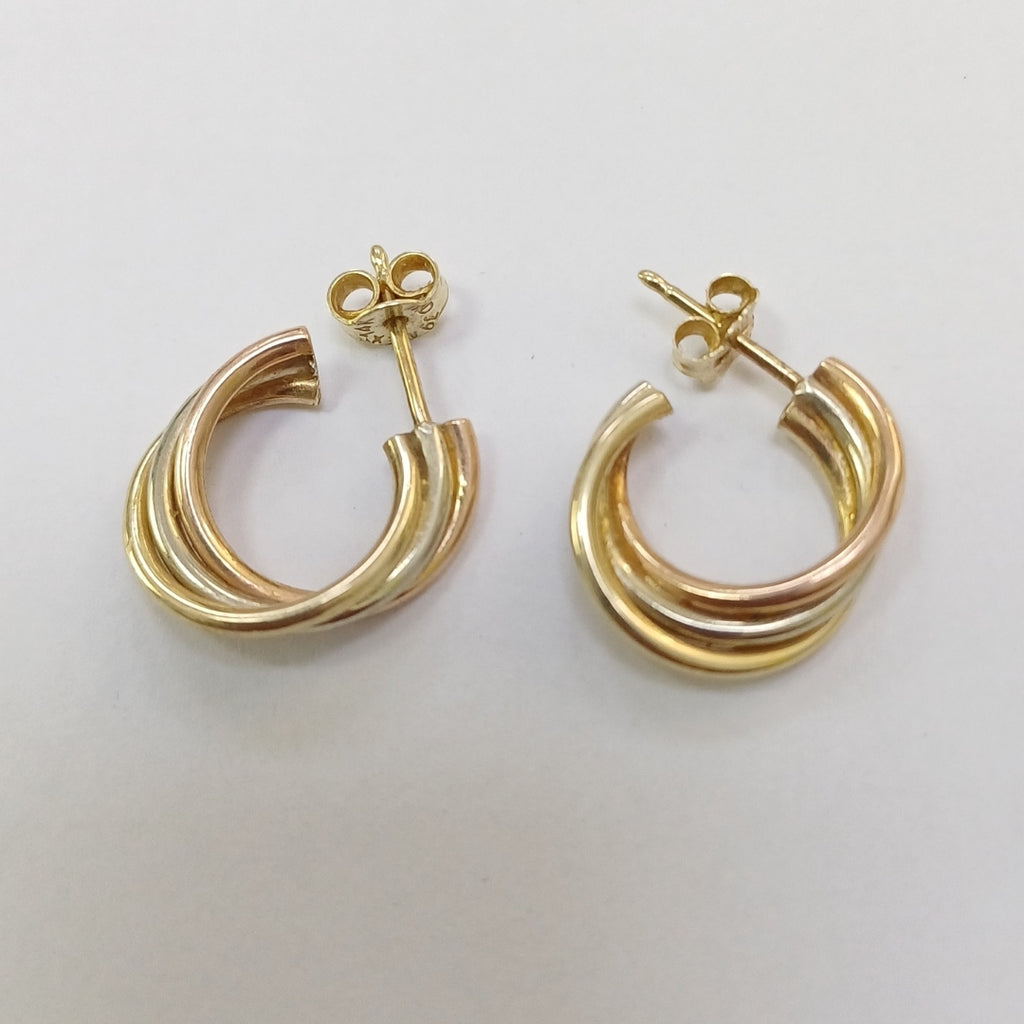 BROQUELES PAR ORO 14 K 2,30 GRMS (SEMINUEVO)