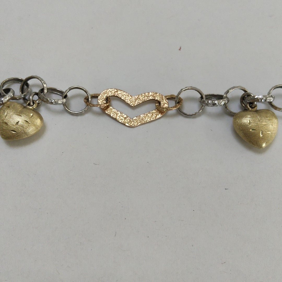 PULSERA ORO COMBINADO 14 K 11,90 GRMS (SEMINUEVO)