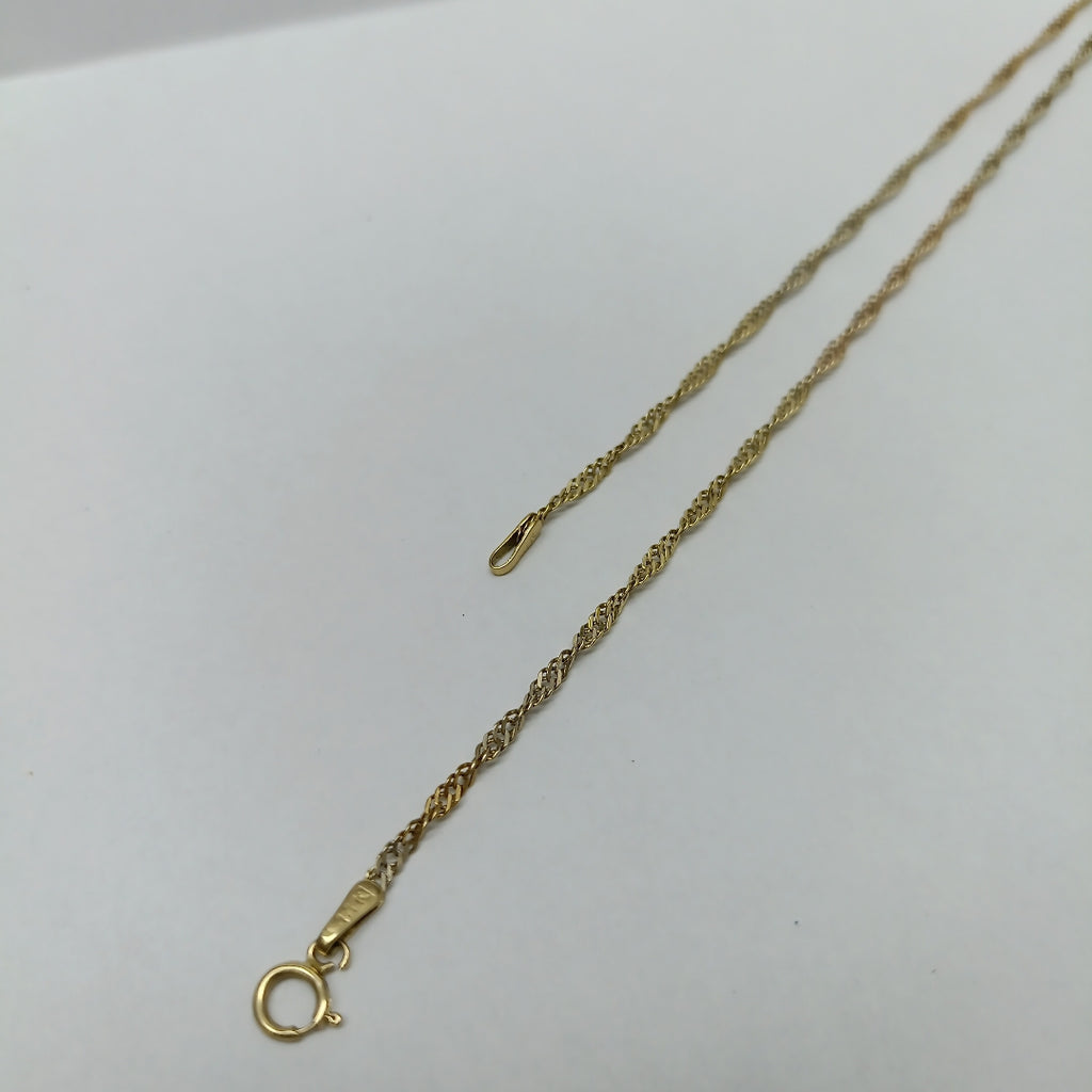 CADENA ORO COMBINADO 14 K 2.9 GRMS (SEMINUEVO)
