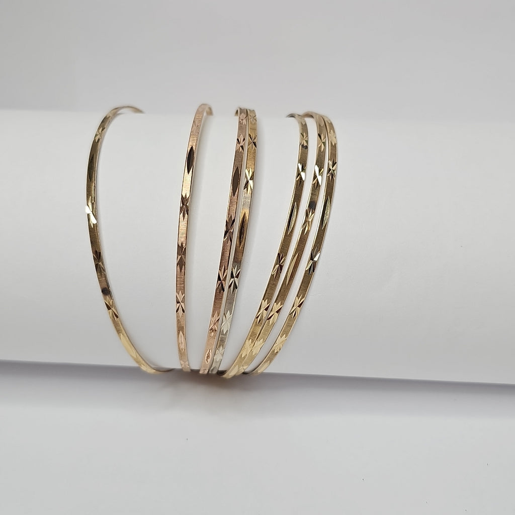 SEMANARIO DE PULSERAS ORO 14 K 27 GRMS (SEMINUEVO)