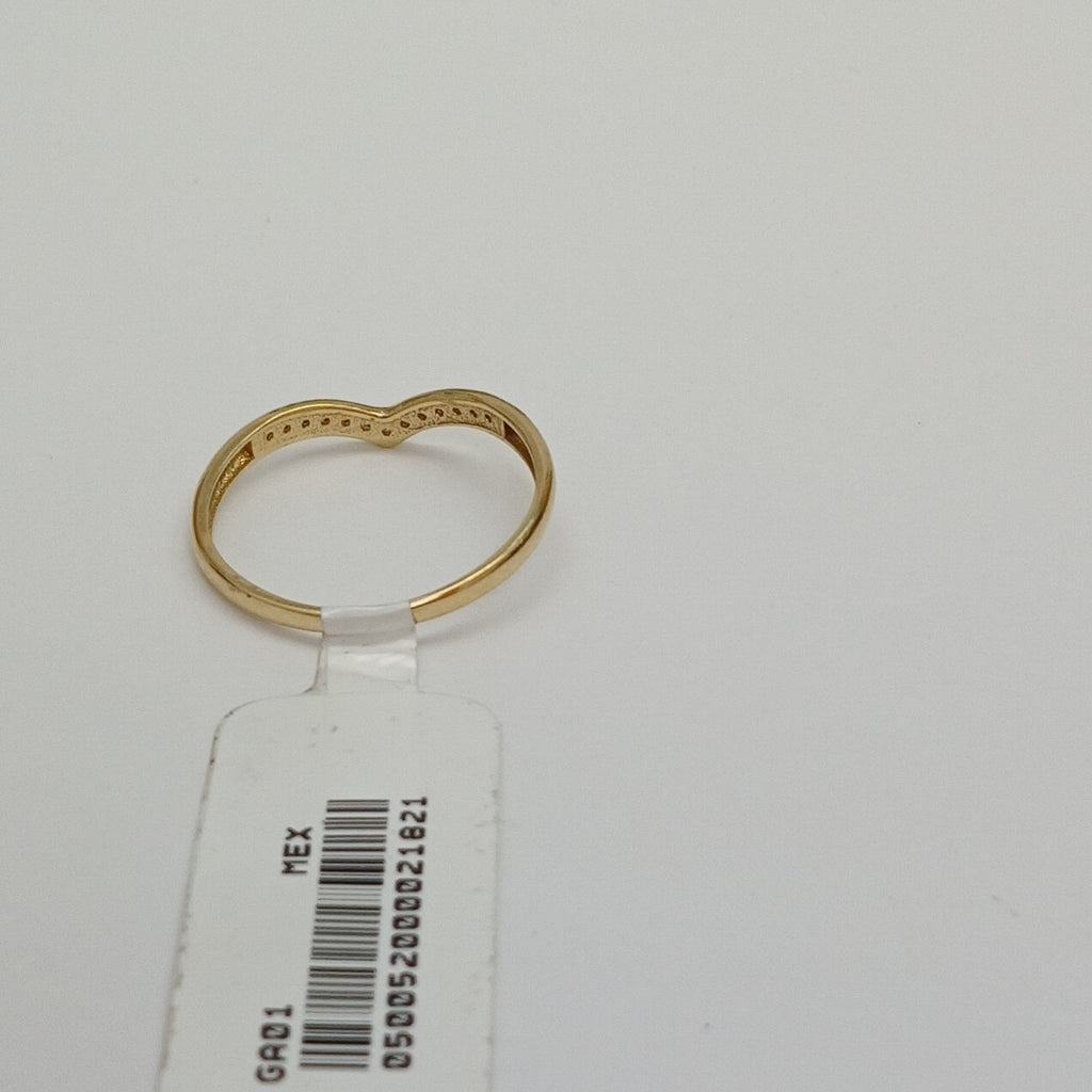 ANILLOS C/CIRCONIA ORO 10K TALLA 9 1.2 GR (NUEVO)