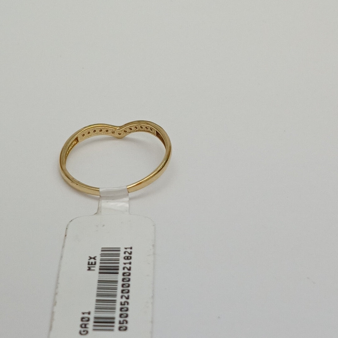 ANILLOS C/CIRCONIA ORO 10K TALLA 9 1.2 GR (NUEVO)