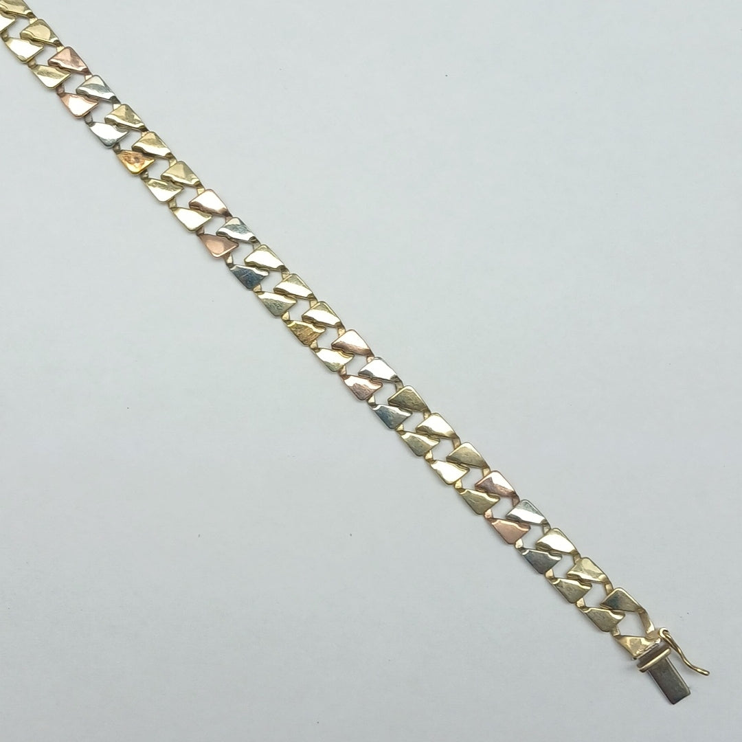 PULSERA ORO,ORO COMBINADO 14 K 11,00 GRMS (SEMINUEVO)