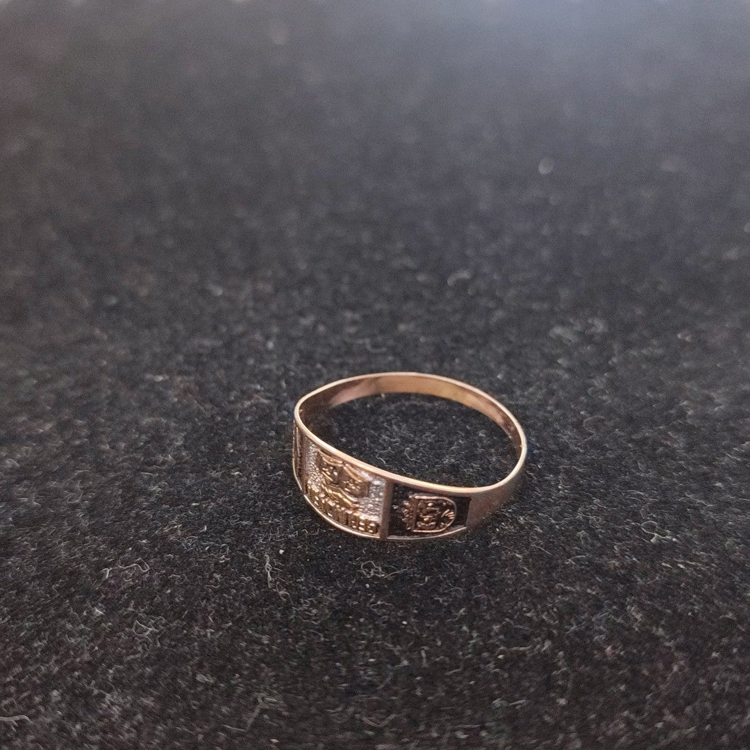 ANILLO DE GRADUACIÓN ORO 8 K 1 GRMS (SEMINUEVO)