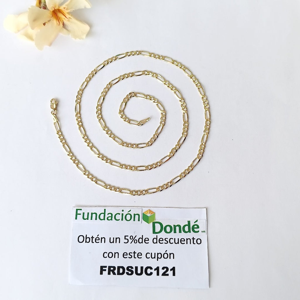 CADENAS 3X1 ORO 14K 60 CM 8.9 GR (NUEVO)
