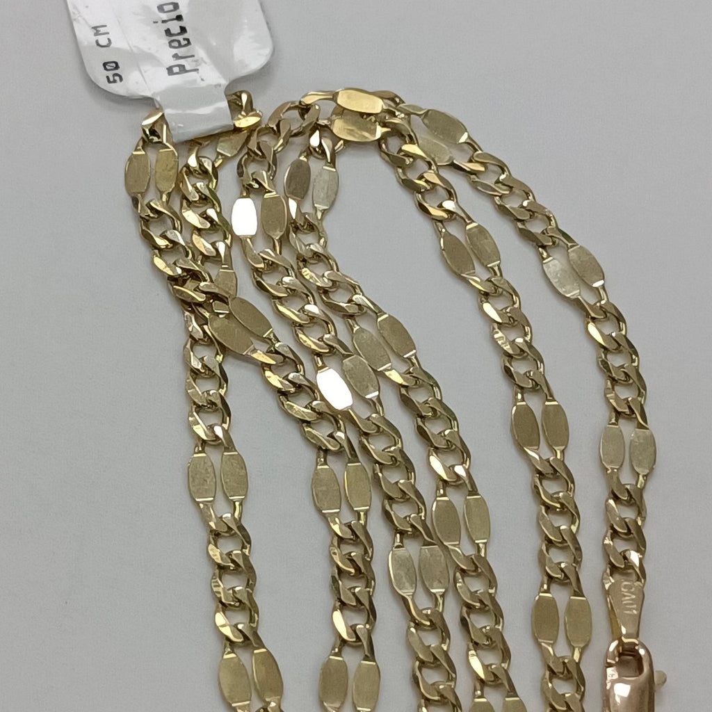 CADENAS TEJIDO ESPECIAL ORO 10K 50 CM 6.4 GR (NUEVO)