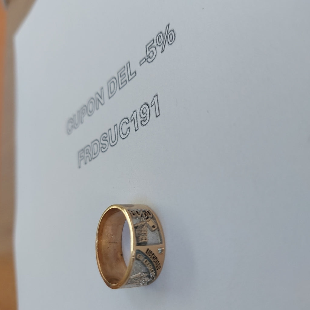 ANILLO DE GRADUACIÓN ORO 10 K 7,20 GRMS (SEMINUEVO)