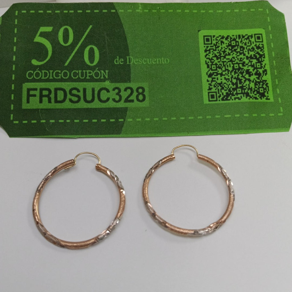 ARRACADAS PAR ORO 14 K 2.3 GRMS (SEMINUEVO)