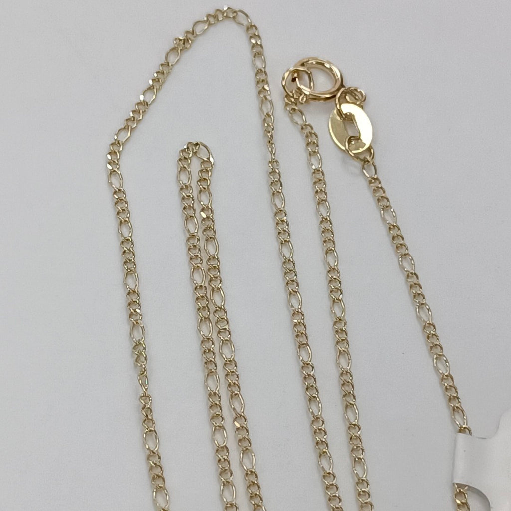 CADENAS TEJIDO 3X1 ORO 10K 55 CM 1.5 GR (NUEVO)