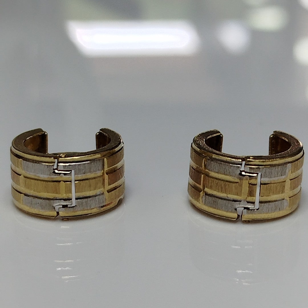 ARETES PAR ORO,RODIADO 14 K 3,70 GRMS (SEMINUEVO)