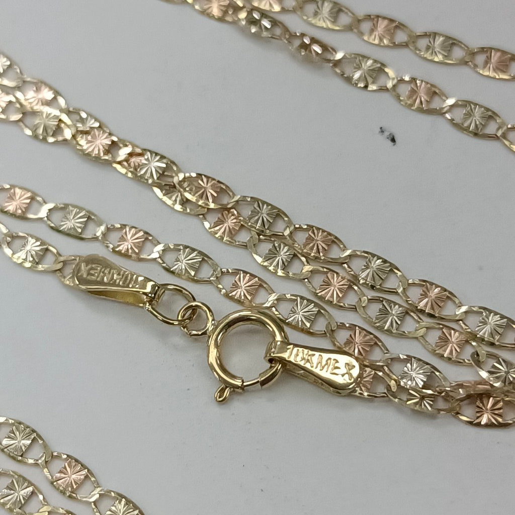 CADENAS TEJIDO GUCHI ORO 10K 55 CM 2.5 GR (NUEVO)