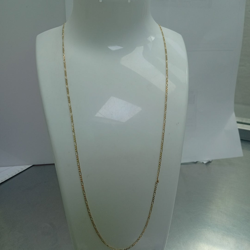 CADENAS TEJIDO 3X1 ORO 14K 55 CM 2.4 GR (NUEVO)