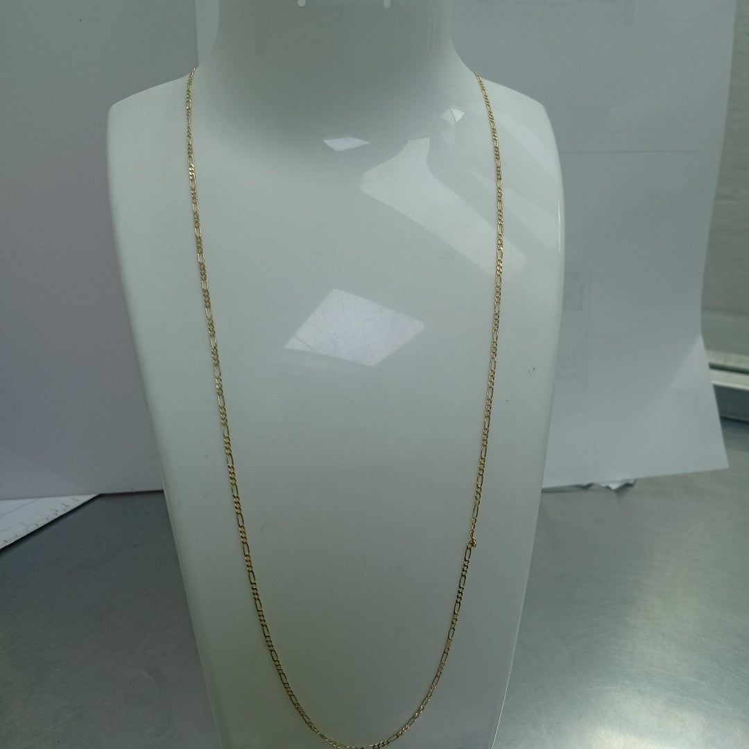 CADENAS TEJIDO 3X1 ORO 14K 55 CM 2.4 GR (NUEVO)