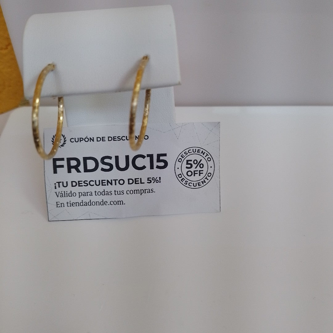 ARRACADAS PAR ORO 14 K 2,60 GRMS (SEMINUEVO)