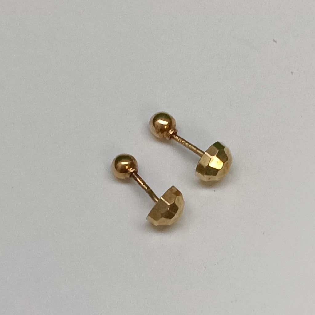 BROQUELES PAR ORO 14 K 0,60 GRMS (SEMINUEVO)